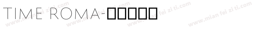 time Roma字体转换
